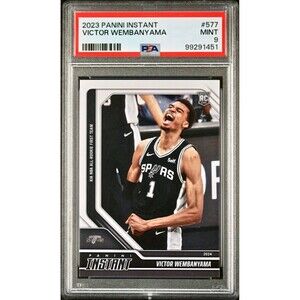 Victor Wembanyama 2023 Panini NBA All-Rookie 1st Team 577 Rookie Card PSA 9 Mint